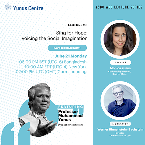 YSBC Web Lecture Series - Lecture#19: Sing for Hope: Voicing the Social Imagination